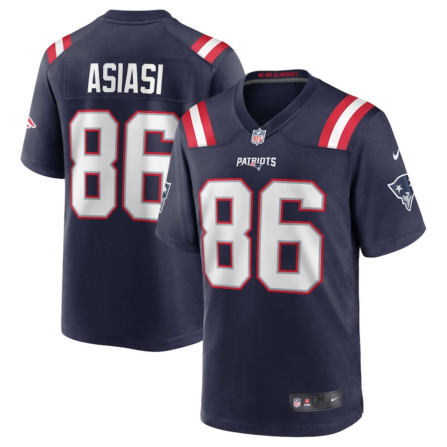 Men New England Patriots #86 Devin Asiasi Nike Navy Team Game NFL Jersey